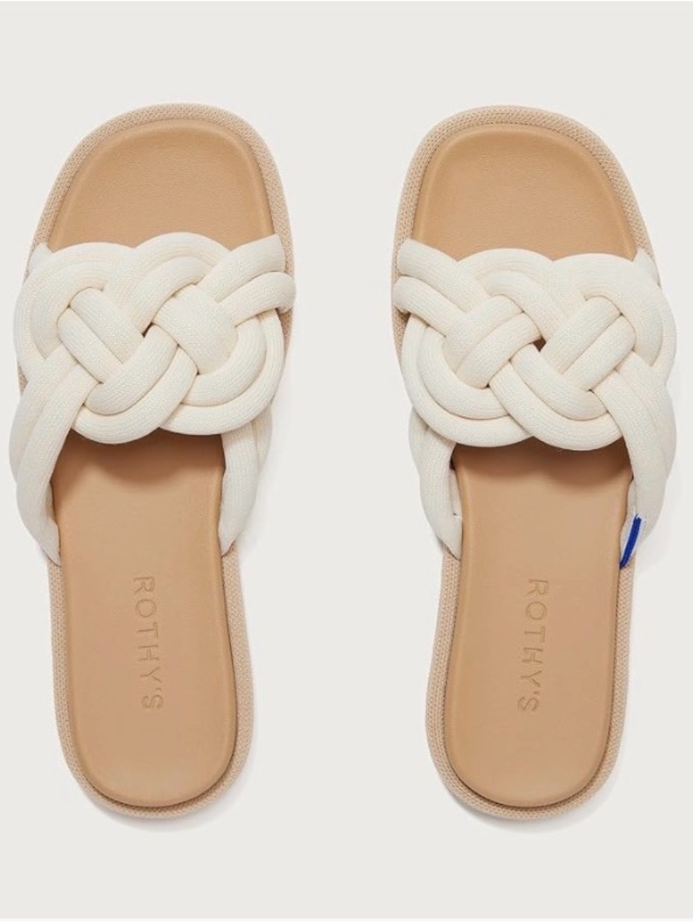 Rothy’s Summer Sandal – White Sand | Women's Size 11.5 Brand New